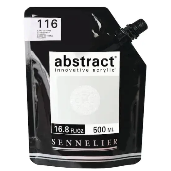 Sennelier Abstract&reg; Innovative Acrylic, 500mL 116 Titanium White 500ml {1}
