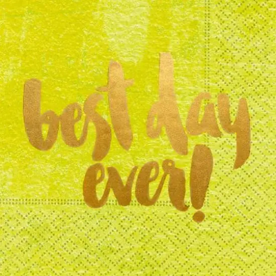 JAM Paper Best Day Ever Cocktail Napkins, 32ct. {1}