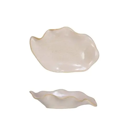 Hello Honey® White Reactive Glaze Stoneware Soap Dish & Spoon Rest {1}