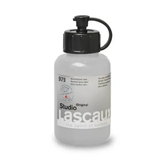 Lascaux Studio Acrylic Paint, 85mL 979 Neutral Grey Light {4}