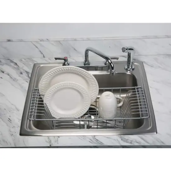 Kitchen Details Gray Over the Sink Dish Rack {3}