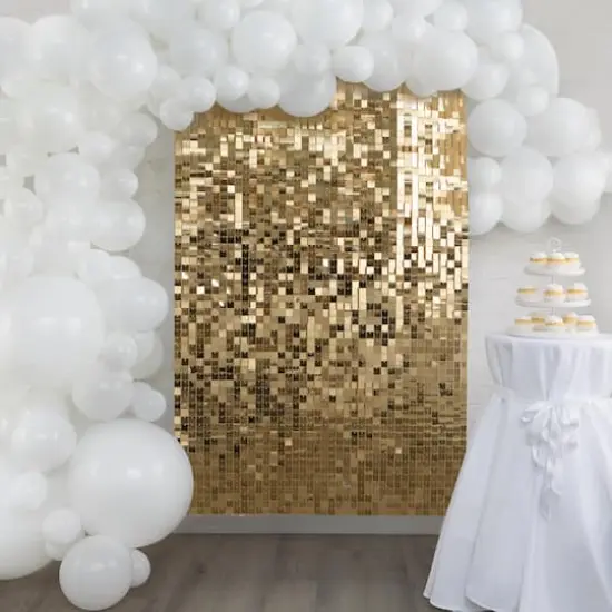 Light Gold Sequin Backdrop by Celebrate It&trade; {3}