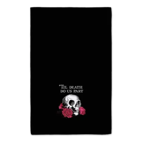 Skull with Roses Tea Towel Set {4}