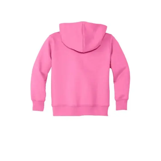 Port & Company&reg; Core Fleece Pullover Hooded Toddler Sweatshirt Candy Pink {5}
