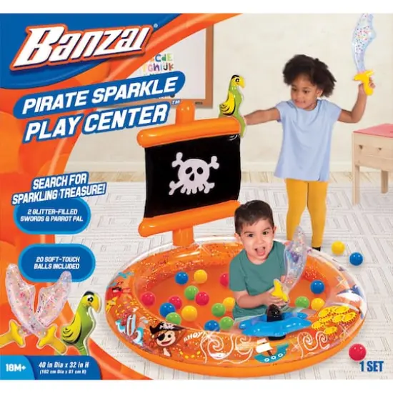 Banzai Pirate Sparkle Play Center Ball Pit With 20 Balls {4}