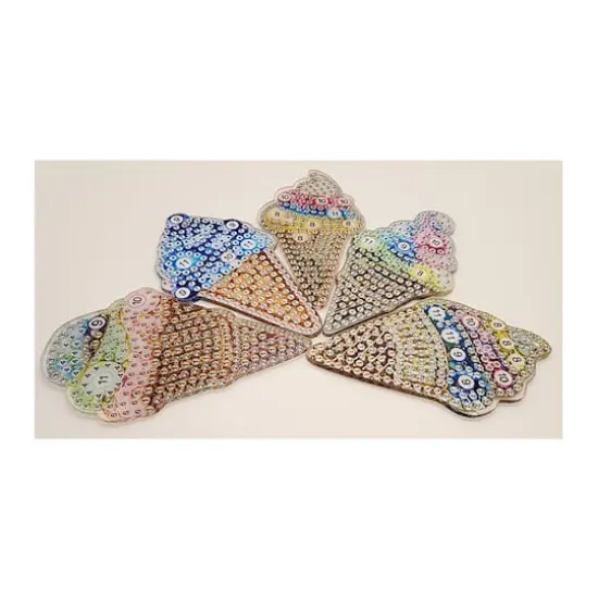 Sparkly Selections Ice Cream Diamond Painting Keychain Kit {1}