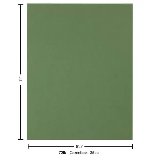 PA Paper™ Accents 8.5" x 11" 73lb. Textured Muslin Cardstock, 25 sheets Billiard Green {5}