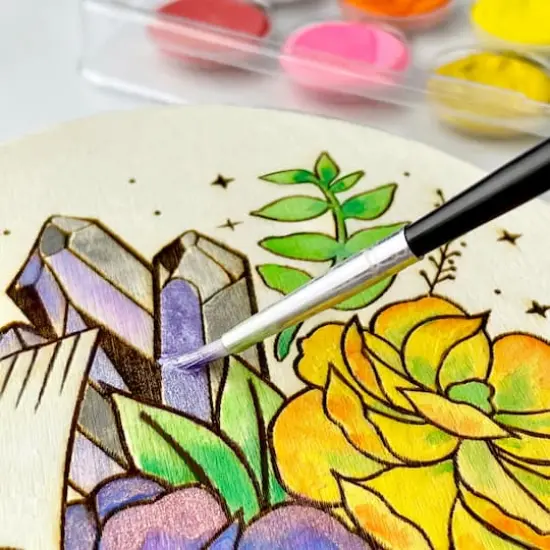 ArtSkills® 55 Piece Beginners Wood Burning Kit with Wood Rounds {8}