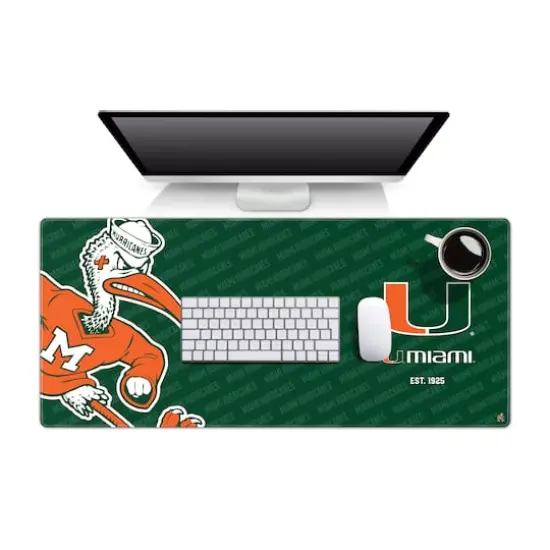 College Football Logo Series Desk Pad Miami Hurricanes {1}