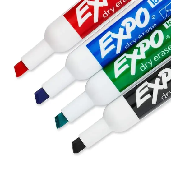 Expo&reg; Chisel Tip Dry Erase Marker Set {4}