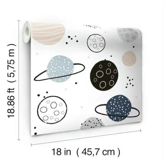 RoomMates Planets Peel & Stick Wallpaper {8}