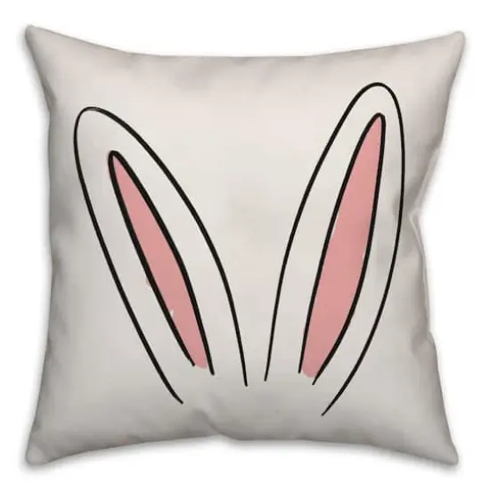 Reversible Bunny Ears & Tail Throw Pillow {1}