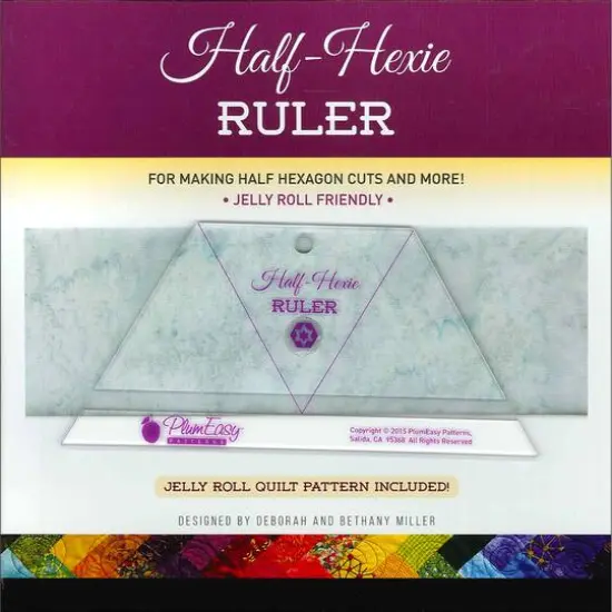 PlumEasy Patterns Half Hexie Ruler {1}