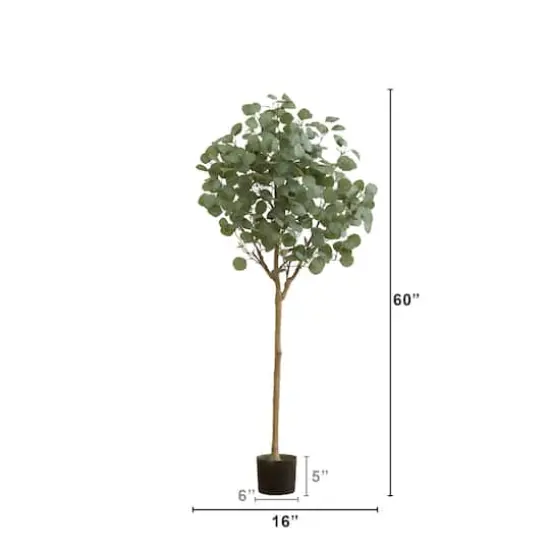 5ft. Potted Artificial Eucalyptus Tree {5}