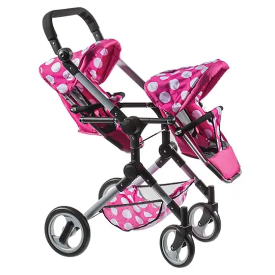 Lissi Dolls Modern Twin Baby Doll Stroller {1}