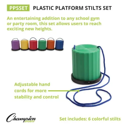 Plastic Platform Stilts, Set of 6 colors {3}