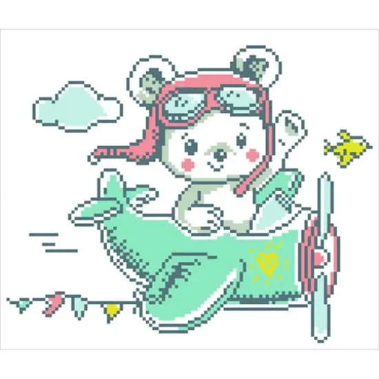 Diamond Dotz&reg; Intermediate Aero Bear Diamond Painting Kit {3}