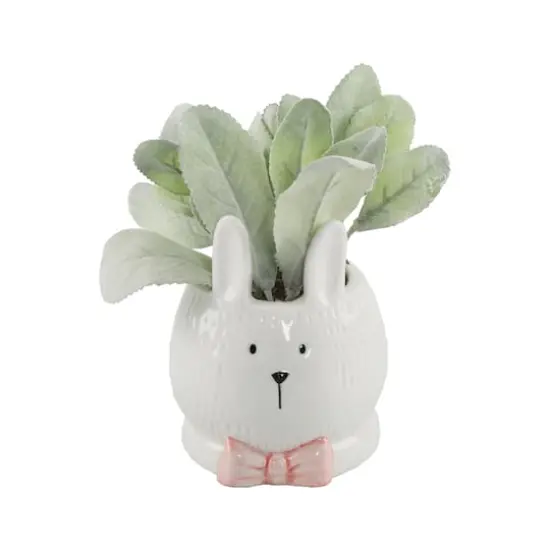 Flora Bunda&reg; 6.5" Lamb's Ear in Ceramic Bunny {1}