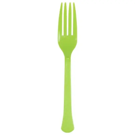 JAM Paper Premium Utensils Plastic Forks Party Pack, 48ct. Lime Green {3}