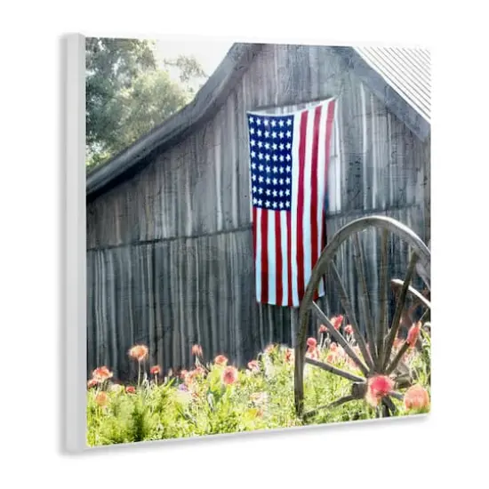 Stupell Industries Americana Barn Floral Farmland Wall Plaque Art {4}