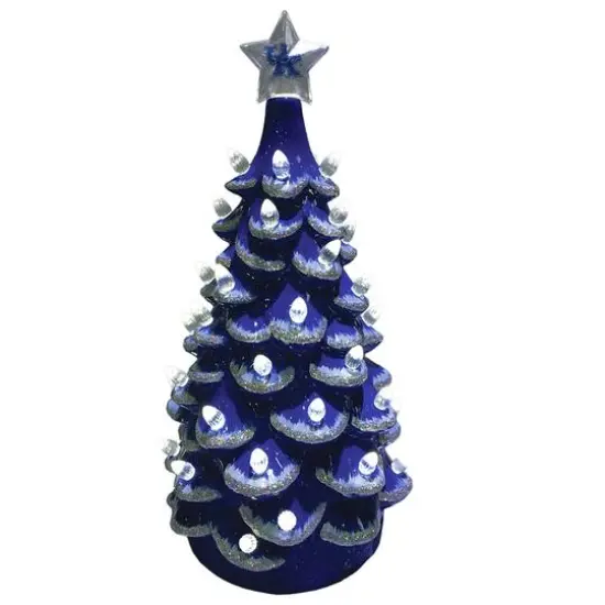 Santa's Workshop 14" NCAA College Team Ceramic LED Christmas Tree University of Kentucky {1}