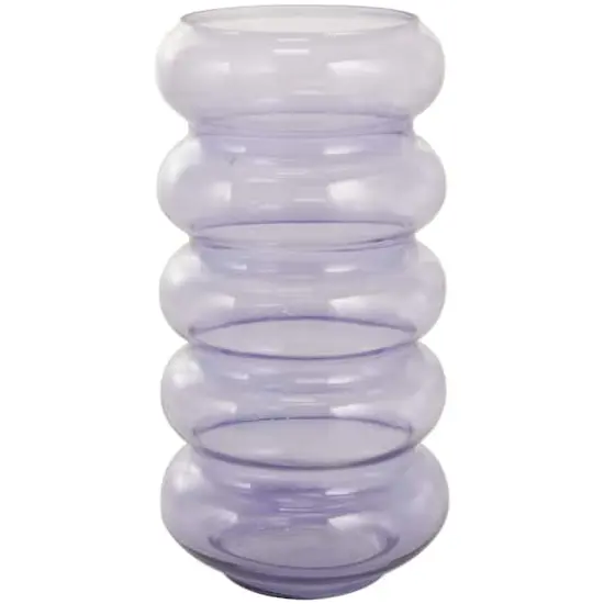 Purple Glass Bubble Vase Set {4}