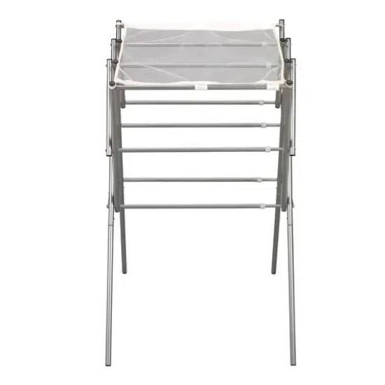 Household Essentials 35" Extendable Metal Drying Rack Silver {1}