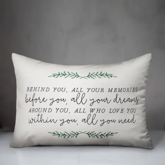 20" x 14" Memories Dreams Love Indoor/Outdoor Pillow {3}