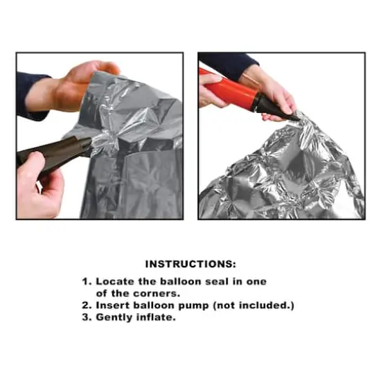 Beistle Silver Foil Balloon Backdrops {7}