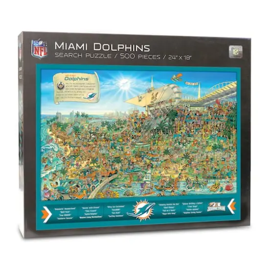 Joe Journeyman NFL 500 Piece Jigsaw Puzzle Miami Dolphins {1}