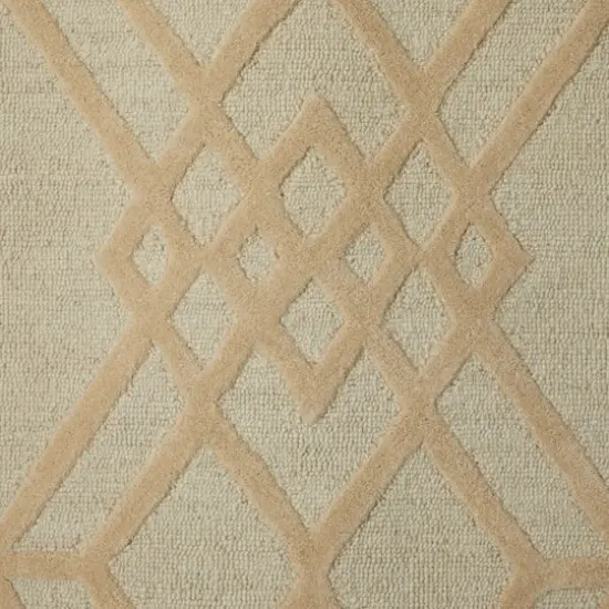Beige Contemporary 5' x 8' Area Rug {4}