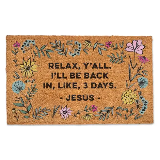 Relax Jesus Doormat {1}