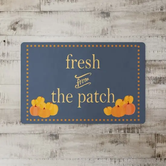 Fresh Patch Pumpkins Floor Mat {3}