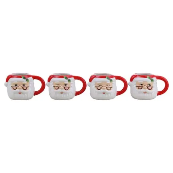 Mr. Christmas Santa Espresso Mugs Set {1}