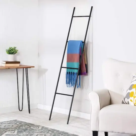 Honey Can Do Black Ladder Rack {3}
