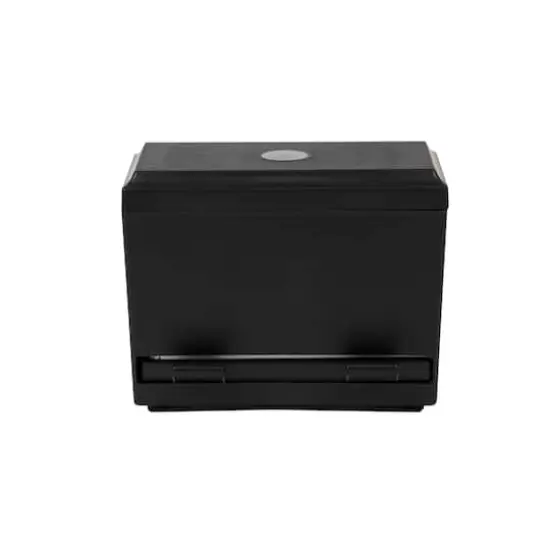 Mind Reader Black One-Touch Straw Holder Dispenser {5}