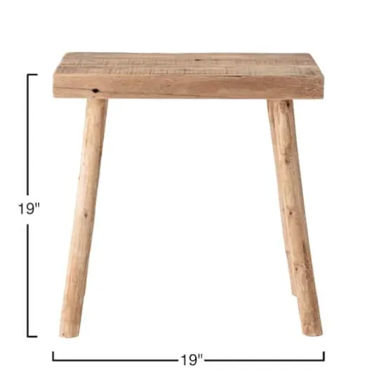 Hello Honey&reg; 19" Reclaimed Wood Stool {1}