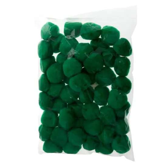 John Bead 2" Pom Poms, 50ct. Green {5}
