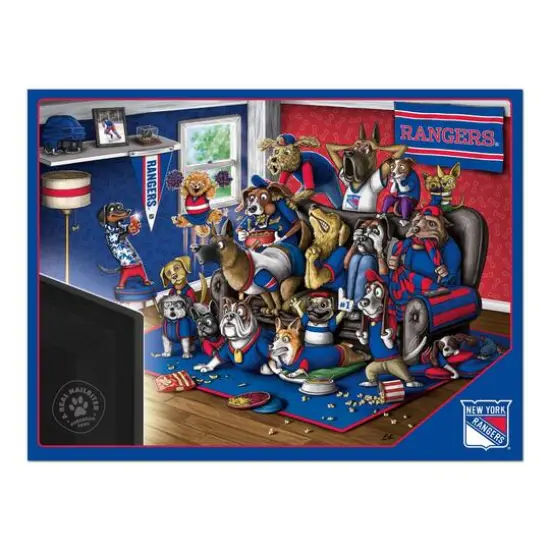NHL Purebred Fans A Real Nailbiter 500 Piece Puzzle New York Rangers {5}