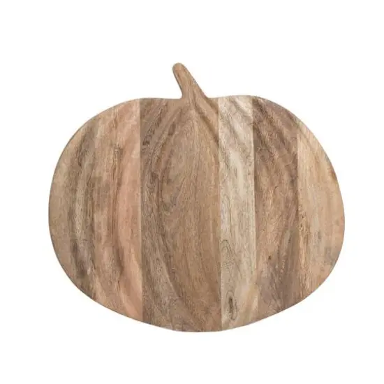 Hello Honey&reg; 15" NaturalPumpkin Mango Wood Cutting Board {1}