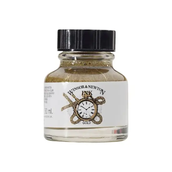 Winsor & Newton&reg; Gold Drawing Ink, 30mL {1}