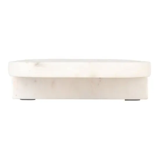 Hello Honey&reg; 15" White Marble Footed Serving Pedestal {8}