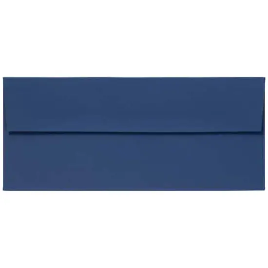 JAM Paper 8" x 11.5" Letter Paper & Envelopes #10 Business Stationery Set, 50ct. Presidential Blue {5}