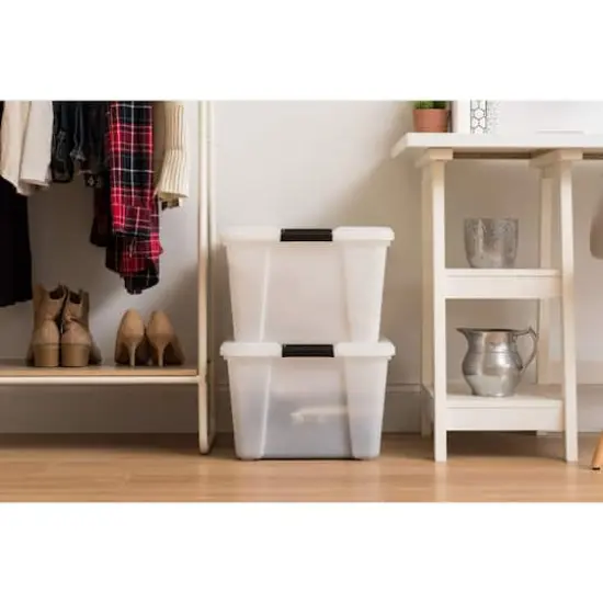 IRIS&reg; 45qt. Pearl Latching Storage Boxes, 4ct. {3}