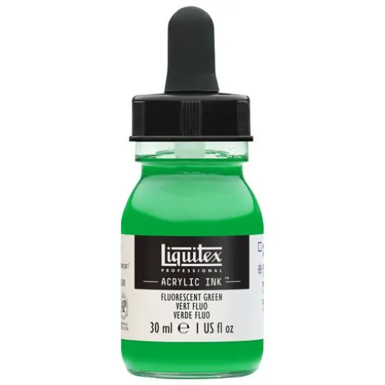 Liquitex&reg; Professional Acrylic INK!, 1oz.Fluorescent Green {1}