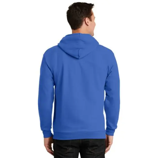 Port & Company&reg; Tall Essential Fleece Full-Zip Hooded Sweatshirt Royal {5}