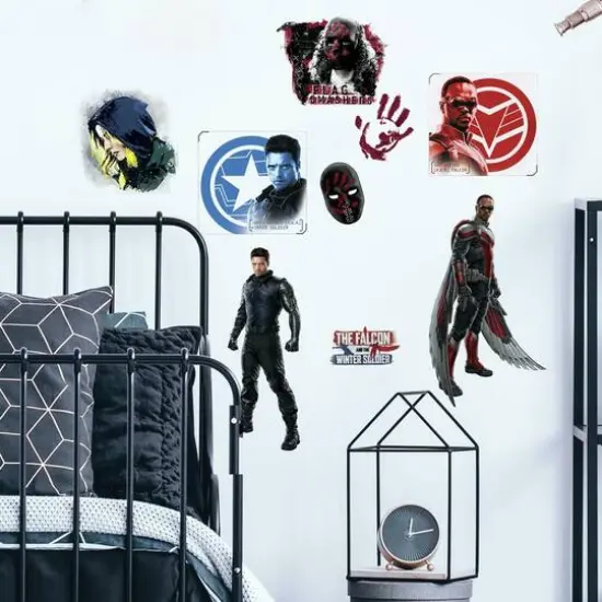 RoomMates Marvel Falcon & The Winter Soldier Peel & Stick Wall Decals {4}