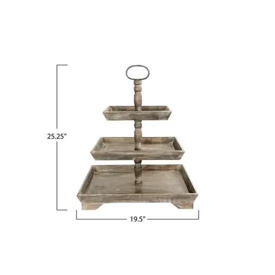 Hello Honey&reg; 25" Decorative 3 Tier Tray {7}