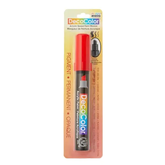 DecoColor&trade; Chisel Tip Acrylic Paint Marker Red {5}