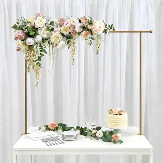 3.5ft. Gold Adjustable Tabletop Arch by Celebrate It&trade; {3}